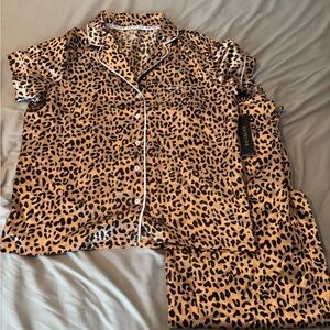 Rachel Zoe Leopard Print Pajama Set